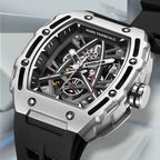Luxuriöse mechanische Herrenarmbanduhr mit Saphirglas, wasserdicht, Automatikuhr | 6650 