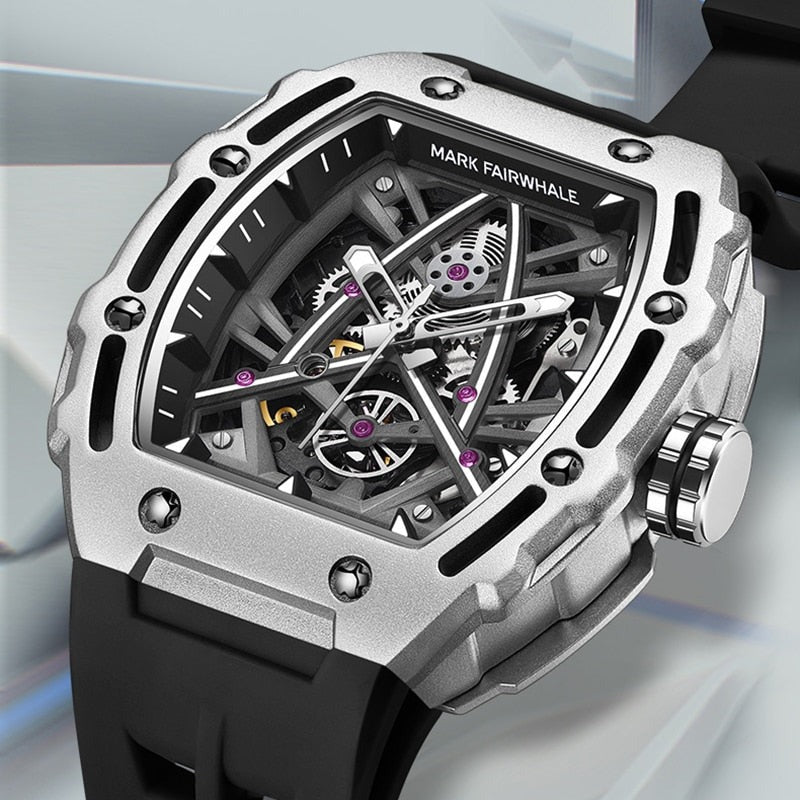 Luxuriöse mechanische Herrenarmbanduhr mit Saphirglas, wasserdicht, Automatikuhr | 6650 