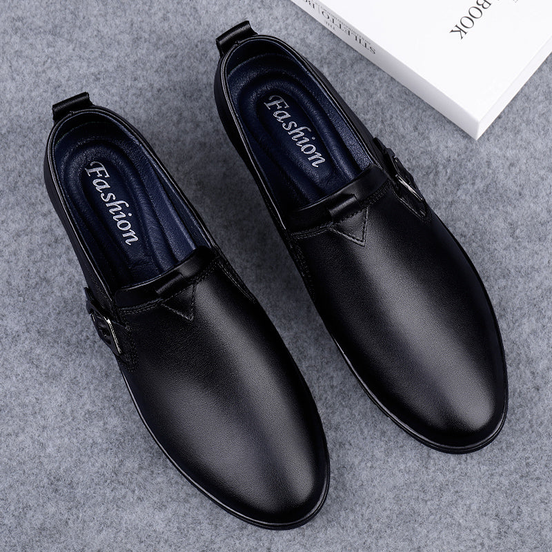 Men Driving Breathable Flats Casual Shoes Wedding Slip on loafers Leather Shoes | 23008