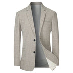 Casual Anzugjacke Einreihig Kerbe Revers Business Mantel Hochzeit Bräutigam Prom Outfit Blazer 