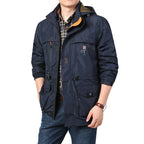 Winter Pufferjacke Plaid Baumwolle Militär Kampf Outdoor Taktischer Parka Mantel mit Kapuze | 086 