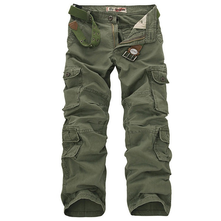 Pantaloni cargo da uomo, pantaloni militari, pantaloni lunghi casual multitasche | 012jb 