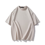 Schweres Baumwoll-T-Shirt für Herren – Sommerliche, lässige, lockere Passform, einfarbig, kurze Ärmel | BT1014 