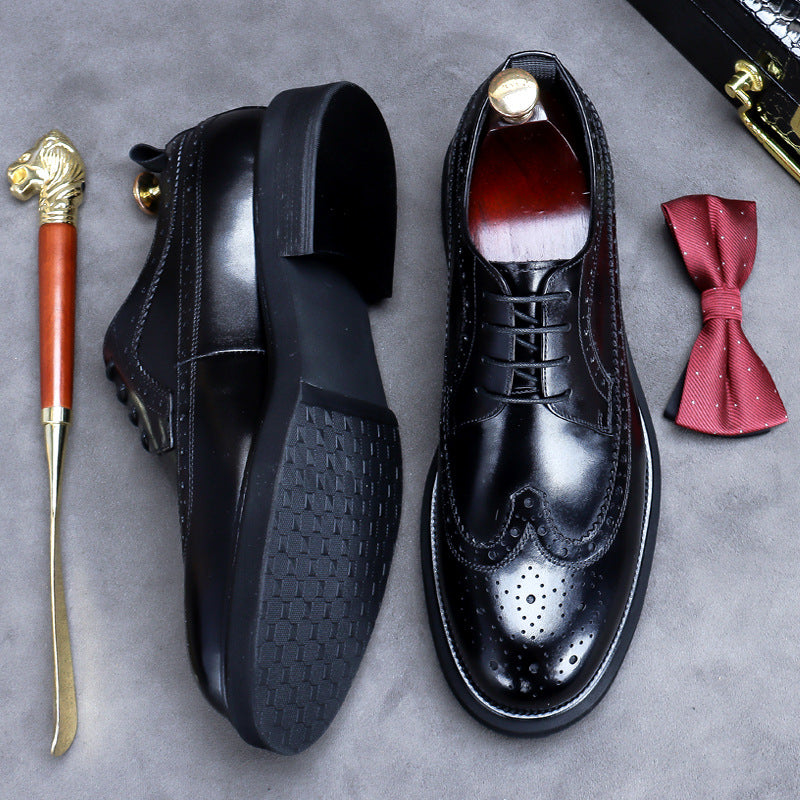 Men's Genuine Leather Dress Shoes | Premium Wedding & Business Formal Shoes - Elegant & Comfortable | 23558