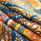 Mandala-Überwurfdecke aus gewebter Baumwolle, weiches Freizeithandtuch, Steppdecke, Tagesdecke oder Nickerchendecke | YENLN04 