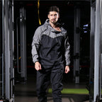 Herren Laufpullover Zweiteiliges Set Gewichtsverlust Kontrolle Körperfett Sauna Schwitzanzug | YJ9681 