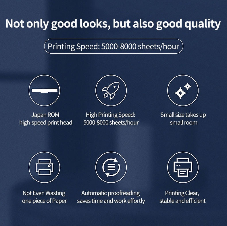 Thermo-Etikettendrucker, kabelloser Versandetikettendrucker, Royal Mail, UPS, DHL, Evri usw., mobiler Etikettendrucker, USB- und Bluetooth-Support-Drucker 