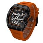Luxus-Herrenuhr in Weinfassform, wasserdicht, vollautomatisch, mechanisch | G5867 