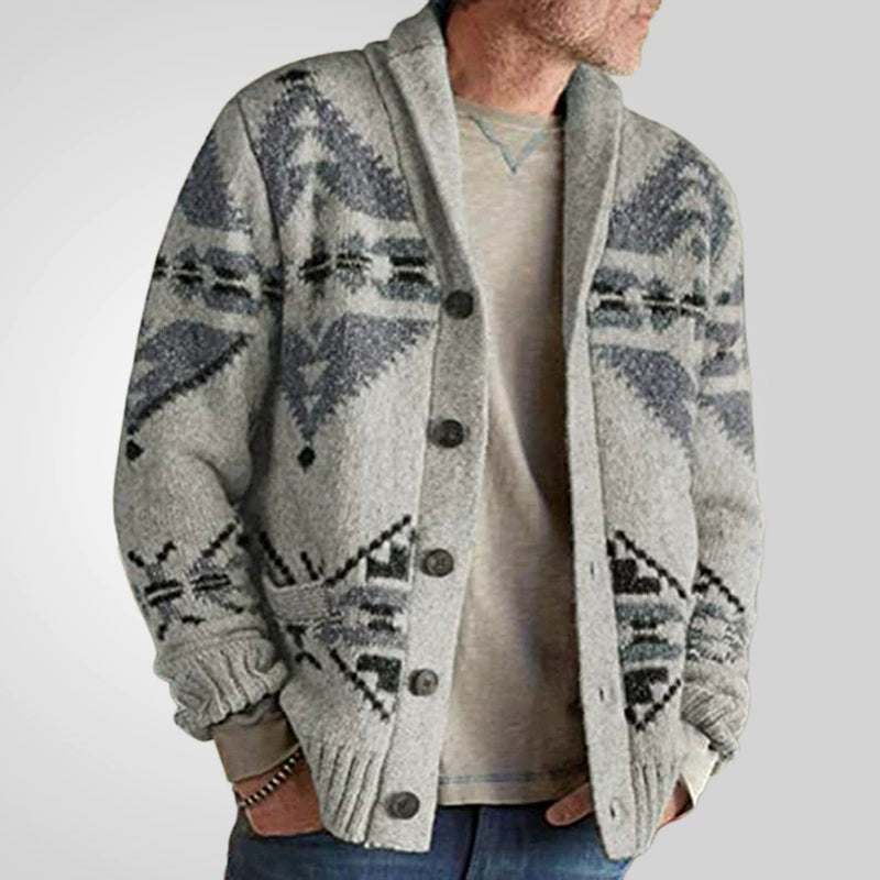 Herren Wind Jacquard Strickpullover Langarm Oberbekleidung Jacke Top | SY0052 