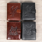 Antimagnetische RFID-blockierende Echtleder-Geldbörse für Herren, schmales Kartenetui und Geldbörse | 1131 