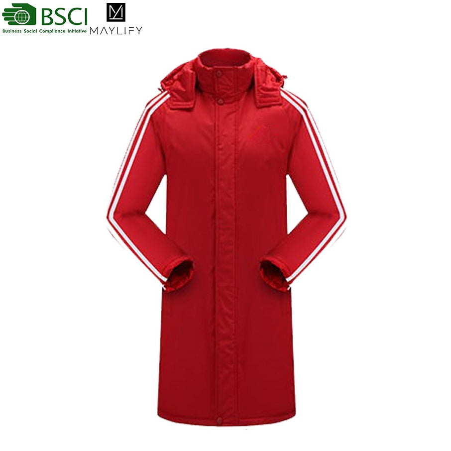 High Quality Football Winter Jersey Bubble Training Sports Waterproof Coat Mid-Length Puffer Jacket | A999