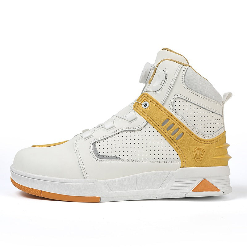 Atmungsaktive Motorradstiefel aus Leder, sturzsichere Straßenrenn- und Parkour-Reitschuhe | 229 