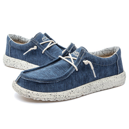 Freizeitschuhe aus Segeltuch für Herren – DUDE-Style, rutschfeste Sneaker für den Alltag | 8802 