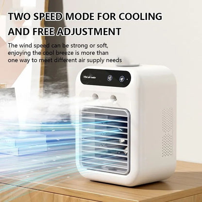 Air Cooler Fan Mini Air Conditioner Fan Humidifier Desk Top Water Cooling Fan | L7