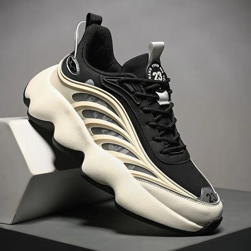 Chunky-Schuhe für Herren, höhenverstärkende Sneakers, atmungsaktives Mesh, sportliche Freizeitschuhe | 2218 