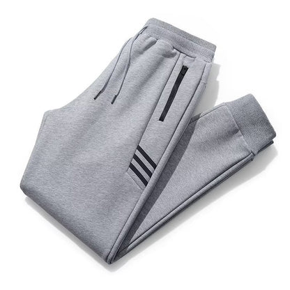 Men's Trousers Loose Fitting Sports Pants Large Straight Tube Warm Sweatpants | K176