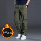Herren Cargohose Casual Multi Pockets Militär Taktische Lange Hose Outwear Gerade Winterhose | J117 