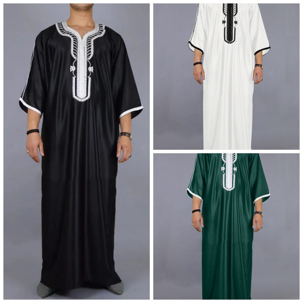 Locker sitzende muslimische Robe, schlichte und bequeme traditionelle Kleidung für Männer | 1138242 