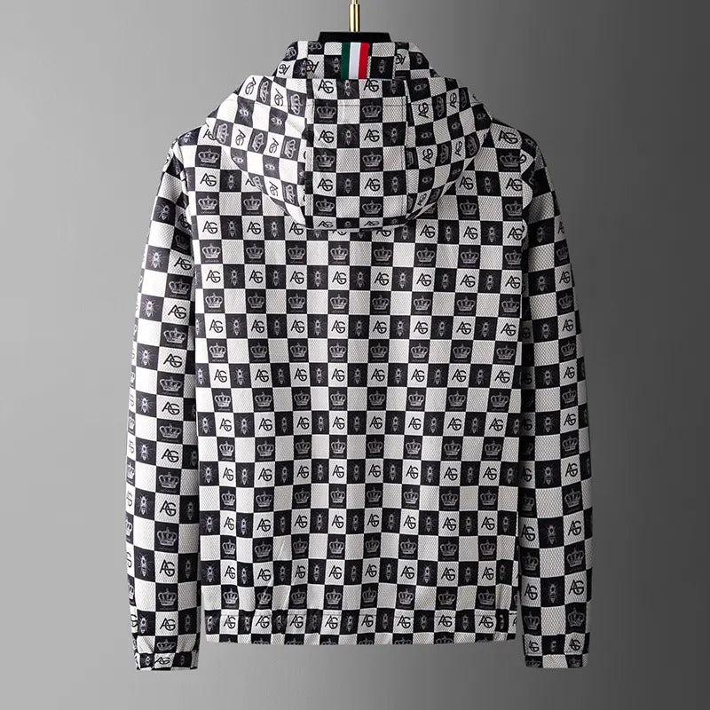 Herren Bomberjacke Jogging Kapuzenmantel Streetwear Slim Casual Dünne Jacke | D208-JK83001 