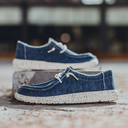 Freizeitschuhe aus Segeltuch für Herren – DUDE-Style, rutschfeste Sneaker für den Alltag | 8802 