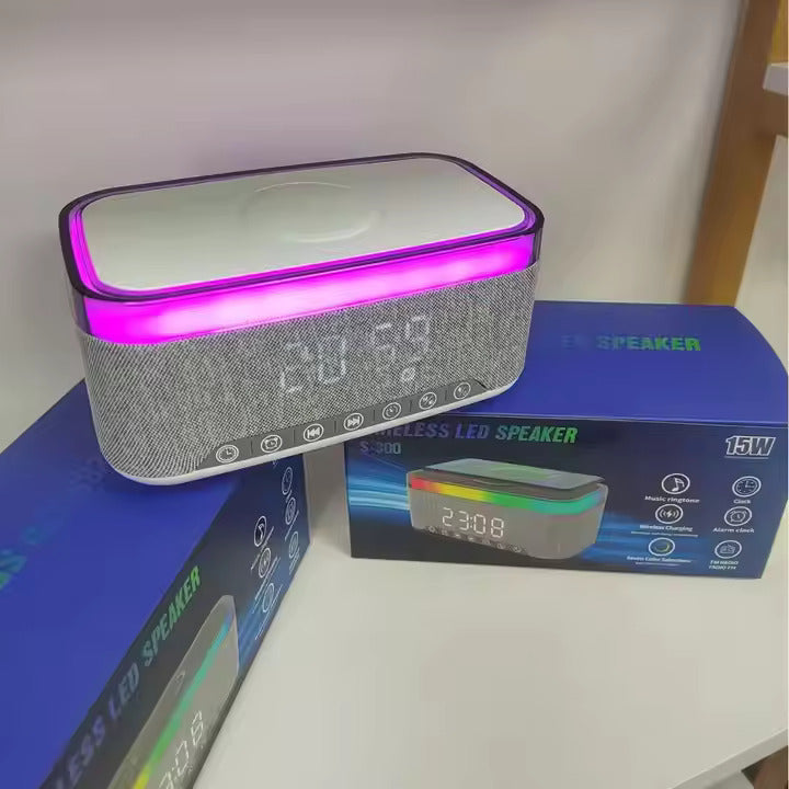 6-in-1-Radiowecker mit kabelloser Ladestation, Bluetooth-Audio und mehr | S01 