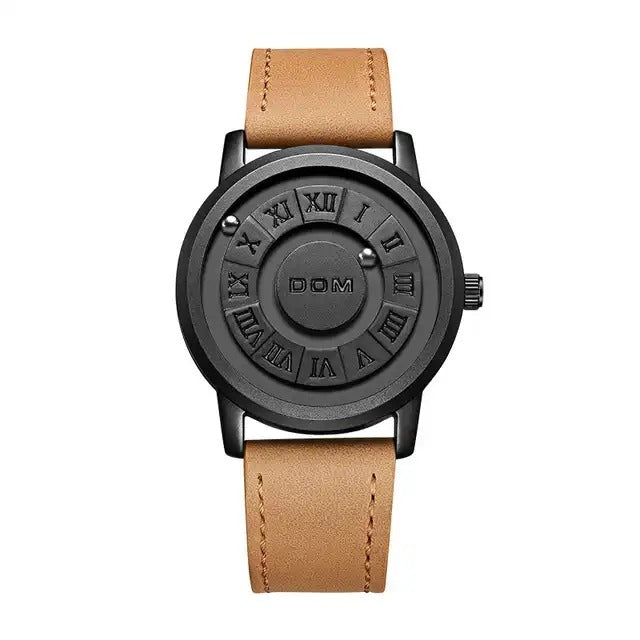 Herrenuhren Magnetischer Rollzeiger Einzigartiges Design Luxus-Armbanduhr aus Edelstahl | 0047 