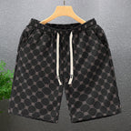 Herren Polyester Casual Shorts mit Taschen Sommer Strand Bedruckte Shorts | Hk081 