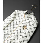 Europäische Luxus-Stickerei-Druck Stehkragen Casual Pullover Jacke | 21049 