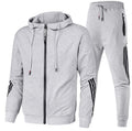 Herren Casual Trainingsanzug Langarm Athletic Set Full Zip Jacke und Hose Hoodie Anzug 