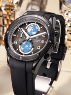 Luxus-Designer-Herrenuhr mit Silikonarmband, wasserdicht, leuchtend, Chronograph, Quarz | 5730 