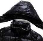 Winter Herren Daunenjacke Lang Verdicken Warm Weiß Entendaunen Mantel Kapuzenparka | 6539 