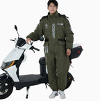 Men's & Women's Winter Ski Suit | Waterproof Windproof Fleece Jumpsuit | Cold Weather Motorcycle Riding Suit | 807
