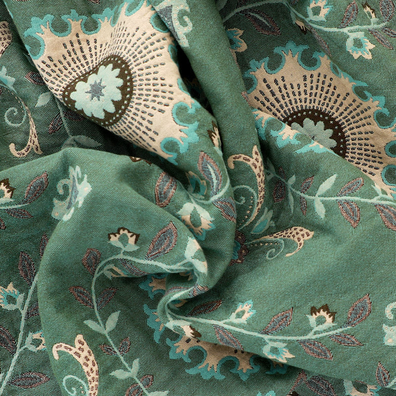 100 % Bio-Baumwolle, gewebte Decke, wendbar, Boho-Sofaüberwurf mit Fransen für Sessel, Sofa und Bett 