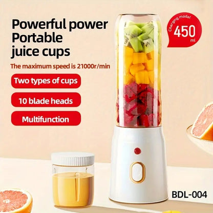Tragbarer elektrischer Entsafter, wiederaufladbar über USB, multifunktionaler Mixer, Extraktor für Zuhause | 280187 
