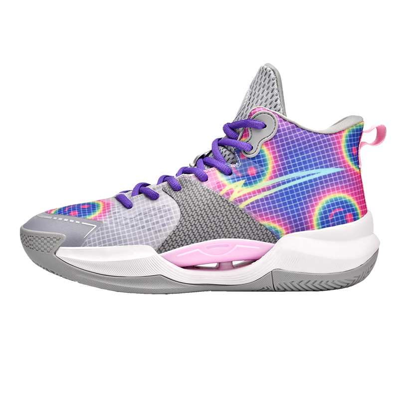 Leuchtende High-Top-Basketballschuhe für Herren, ultraleichte Winter-Mesh-Trainings- und Freizeit-Sneaker | 8012