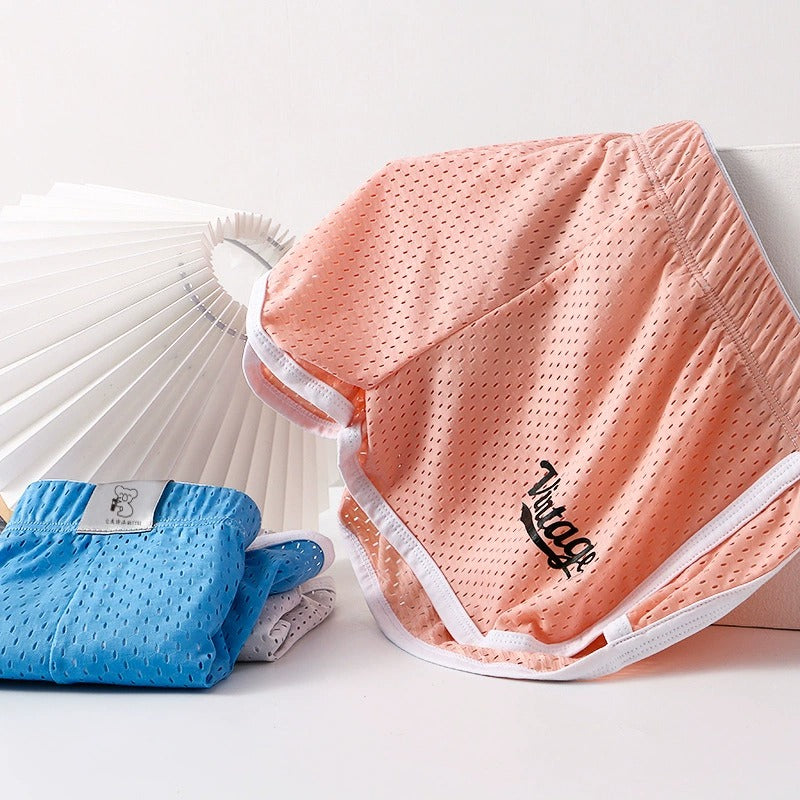 Aroku Herren-Boxershorts aus Seide mit kühlender Wirkung – Atmungsaktive Lounge-Hose mit mittlerer Leibhöhe | Schnelltrocknende Sommerunterwäsche für ultimativen Komfort | 4034-DK 