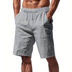 Leichte Strandshorts aus Leinenmischung für Herren – Relaxed Fit 5-Zoll-Freizeitshorts | WW-2 