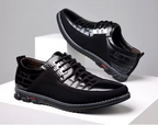 Herren-Derby-Schuhe im britischen Stil mit Karomuster, rutschfeste Leder-Loafer, Mokassins, Hochzeitsschuhe |