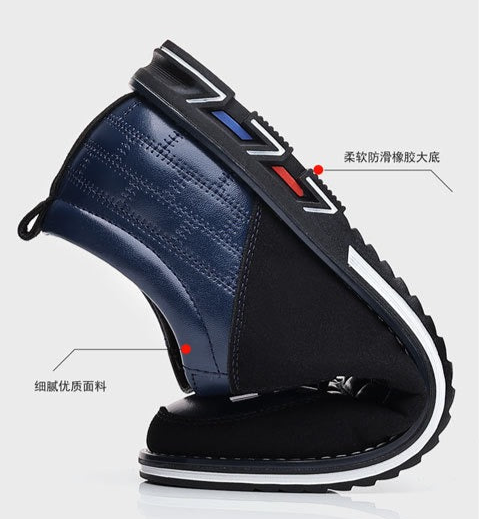 Herren-Derby-Schuhe im britischen Stil mit Karomuster, rutschfeste Leder-Loafer, Mokassins, Hochzeitsschuhe |