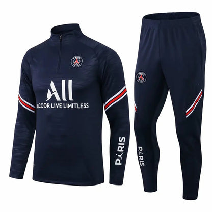 Survêtement de football pour homme, ensemble de sport, de gymnastique, demi-fermeture éclair, manches longues, maillot de football respirant, combinaison d'entraînement complète | 101 