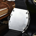 Herren Top RM Luxusuhr Leuchtendes Drachentiger Diamantmuster Automatische Gummiuhr | 9924LH 