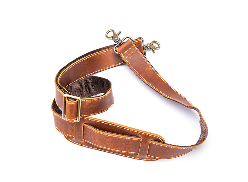 Taschengurt aus echtem Leder, verstellbar, Ersatz-Schultergurt, universelle Drehhaken für Messenger-Laptoptaschen | JD105 