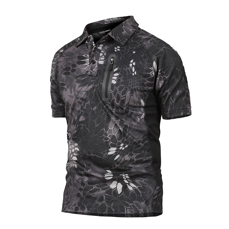 Combat Quick-Dry Tactical Polo Atmungsaktives Kurzarm-Sommershirt für Outdoor-Aktivitäten |
