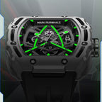 Luxuriöse mechanische Herrenarmbanduhr mit Saphirglas, wasserdicht, Automatikuhr | 6650 