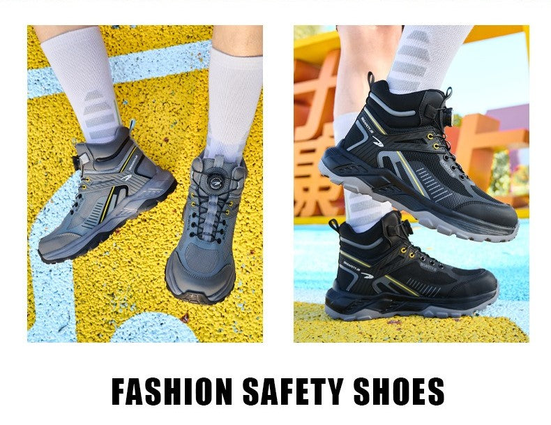 Men's High-Top Safety Boots Anti-Smashing, Anti-Piercing, Winter Comfort Breathable Shoes | 7929