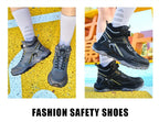 Men's High-Top Safety Boots Anti-Smashing, Anti-Piercing, Winter Comfort Breathable Shoes | 7929