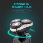 3-in-1-Pflegeset für Herren, wasserdicht, per USB wiederaufladbarer Elektrorasierer und Rasierer | RSM-1505 