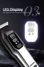 Kabellose, wiederaufladbare Haarschneidemaschine, professioneller Haarschneider für Männer | PR-3148LED 