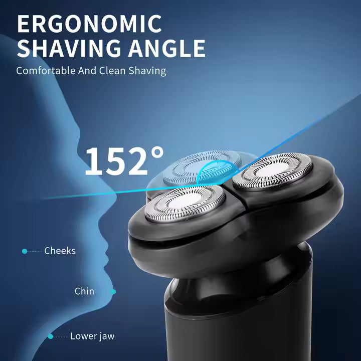 PRITECH Waterproof 3D Floating Beard Trimmer USB-C Rechargeable Wet & Dry Electric Shaver | RSM-1938