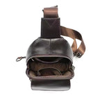 Premium Umhängetasche aus echtem Rindsleder für stilvolles und funktionales Tragen | 7589 